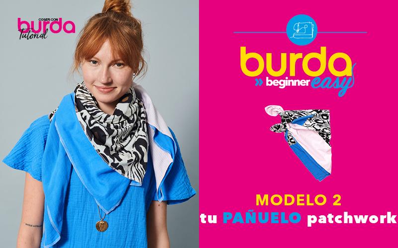 Vídeo tutorial Burda Easy Beginner 2022 - La maxi bufanda de patchwork #2
