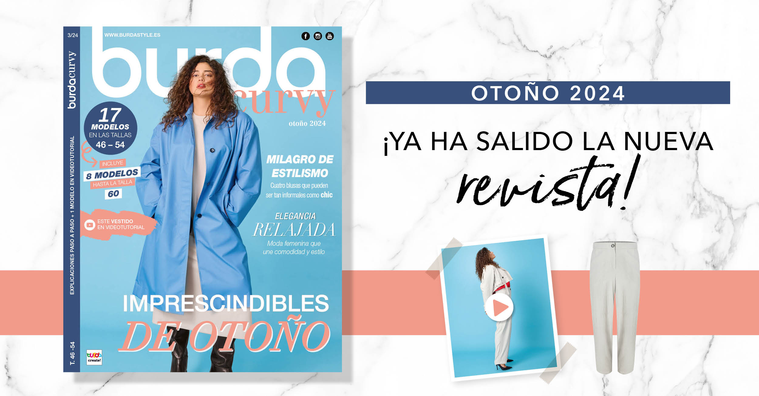 Otoño 2024: ¡el nuevo número de burda curvy! 