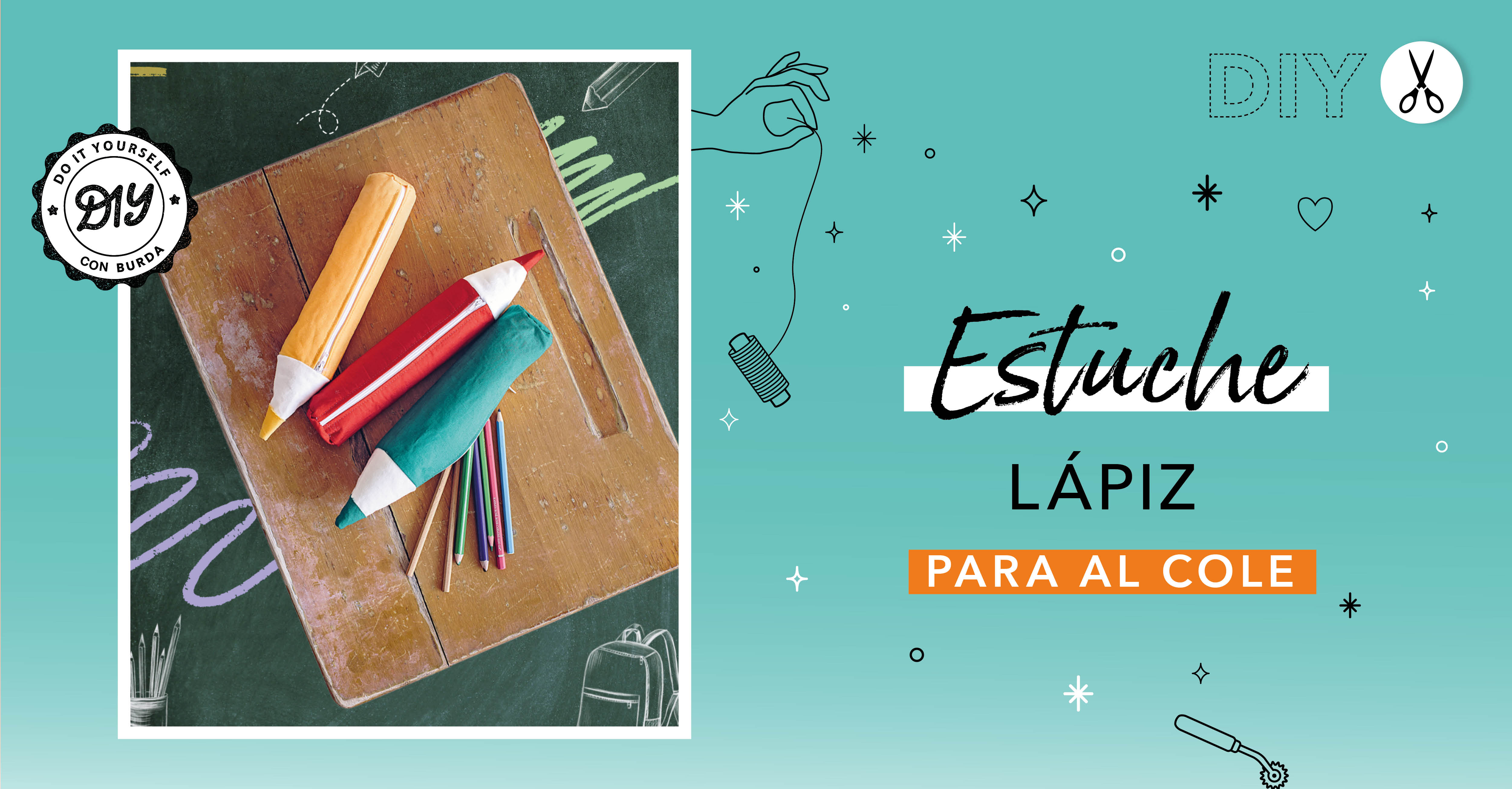 DIY: ¡coser un estuche de lápices para la vuelta al cole!